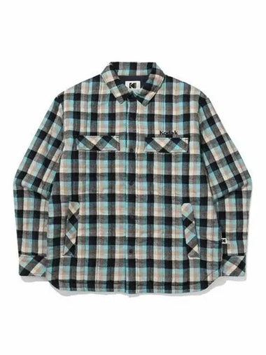 KODAK Trip Check Padded Shirt BLUE - KODO - BALAAN 1