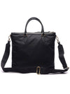 Tessuto Nylon Saffiano Tote Shoulder Bag Black - PRADA - BALAAN 5