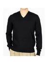 Cotton V-Neck Knit Top Black - TOM FORD - BALAAN 1