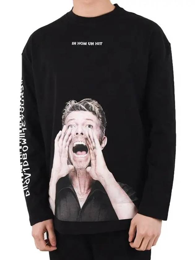 BOWIE Scream Long Sleeve T Shirt Black NUS19291 - IH NOM UH NIT - BALAAN 2