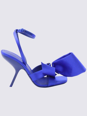 Salvatore Ferragamo Electric Blue Satin Helena Pumps - SALVATORE FERRAGAMO - BALAAN 1