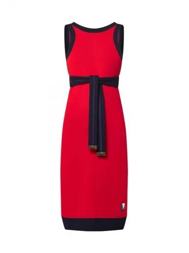 LV AC Wrap Tie Dress 1AFZPZ - LOUIS VUITTON - BALAAN 1