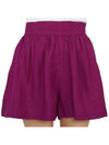 Women's Viscose Shorts Purple - VANESSA BRUNO - BALAAN 7