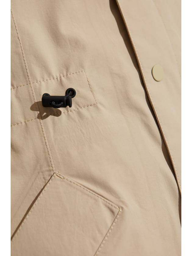 EKD Patch Darted Waist Nylon Parka Beige - BURBERRY - BALAAN 6