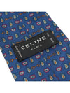 100 silk blue multi pattern tie - CELINE - BALAAN 7