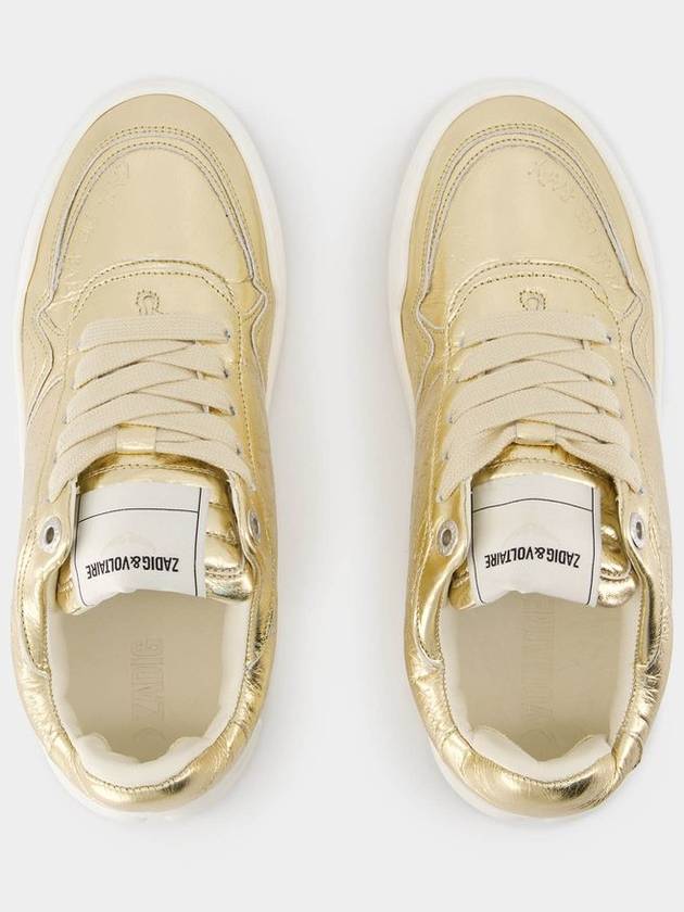 Wings Sneakers - Zadig & Voltaire - Leather - Gold - ZADIG & VOLTAIRE - BALAAN 4