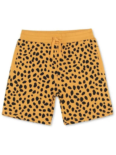 Cheetah Pattern Bermuda Cotton Shorts Yellow - STELLA MCCARTNEY - BALAAN 2