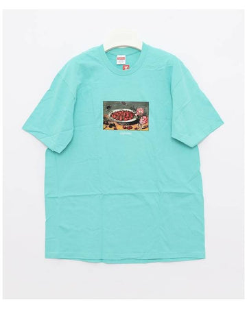 SS23T26 TEAL Strawberry T shirt - SUPREME - BALAAN 1