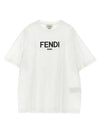 Kids T Shirt JUI1377AJF0ZNE White Black - FENDI - BALAAN 1