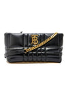 TB Patch Quilted Lambskin Chain Cross Bag Black - BURBERRY - BALAAN 1