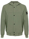 Light Soft Shell R E Dye Technology In Recycled Polyester Hooded Jacket Green - STONE ISLAND - BALAAN 2