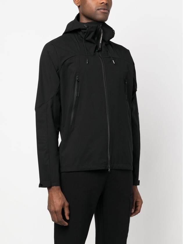 Lens Wappen Pro Tek Hooded Jacket Black - CP COMPANY - BALAAN 5