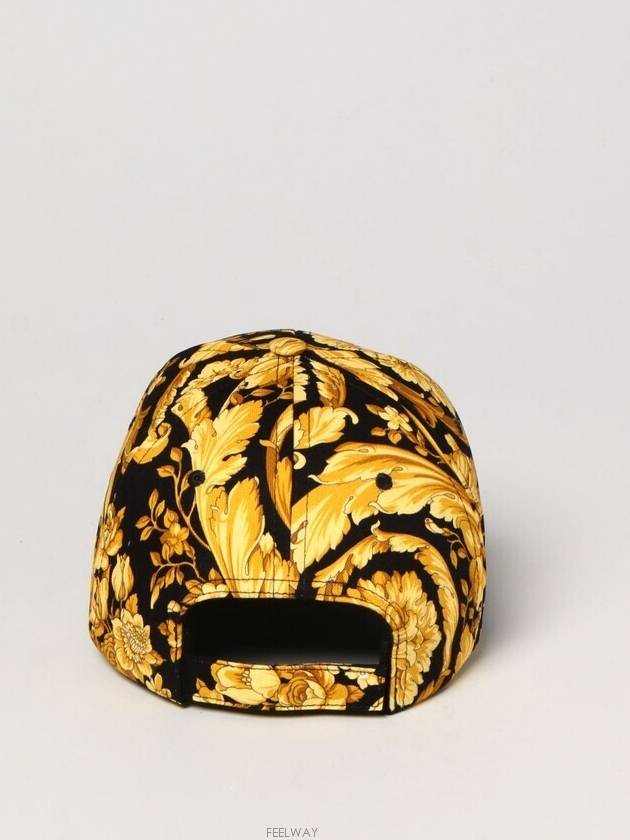 Barocco Logo Ball Cap Yellow - VERSACE - BALAAN 4