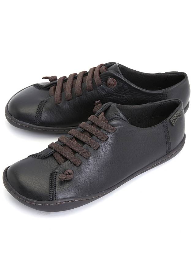 Peu Leather Low Top Sneakers Black - CAMPER - BALAAN 2