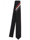 Three-Line Engineer Stripe Wool  Neck Tie Navy - THOM BROWNE - BALAAN 2