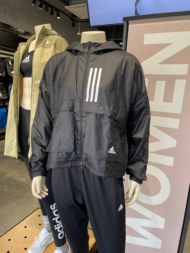 brushed windbreaker black - ADIDAS - BALAAN 8