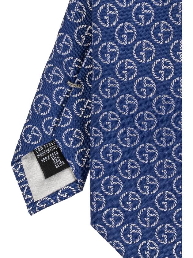 Giorgio Armani Silk Tie, Men's, Blue - GIORGIO ARMANI - BALAAN 4