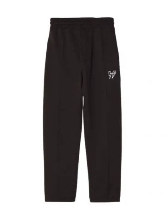 Loose Low Rise Embroidered Bolt Track Pants Black - NEIL BARRETT - BALAAN 2