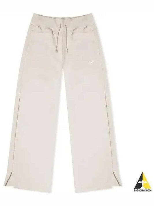 Phoenix Fleece Straight Pants White - NIKE - BALAAN 2