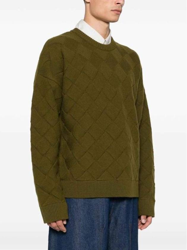 Intrecciato Wool Knit Top Olive Oil - BOTTEGA VENETA - BALAAN 5