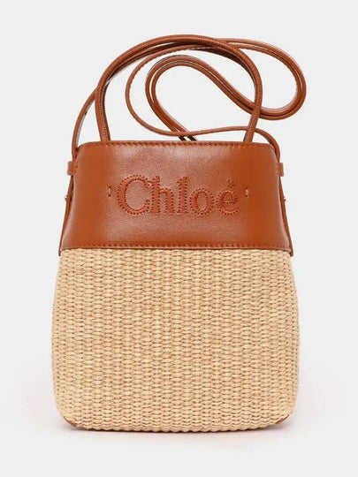 Raffia Leather Micro Tote Bag Beige - CHLOE - BALAAN 2