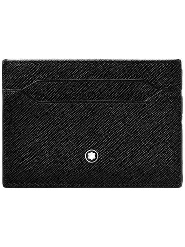 Sartorial 5CC Leather Card Wallet Black - MONTBLANC - BALAAN 1