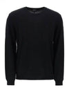 Embroidery Logo Wool Knit Top Black - A.P.C. - BALAAN 2