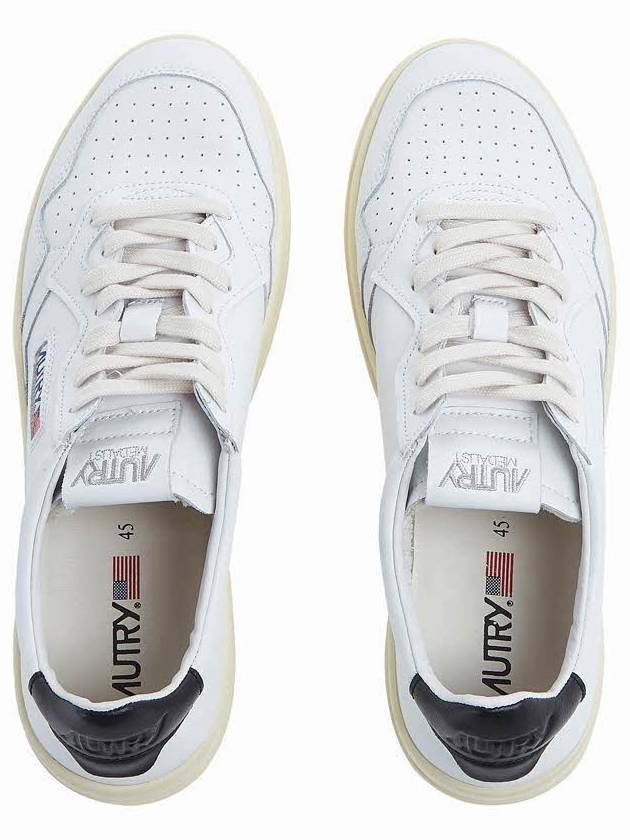 Medalist Black Tab Low Top Sneakers White - AUTRY - BALAAN 7