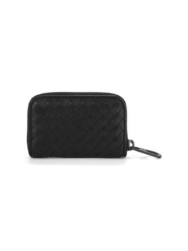 Intrecciato Zipper Card Wallet Black - BOTTEGA VENETA - BALAAN 2