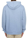 Logo Print Drawstring Hoodie Blue - A.P.C. - BALAAN 5