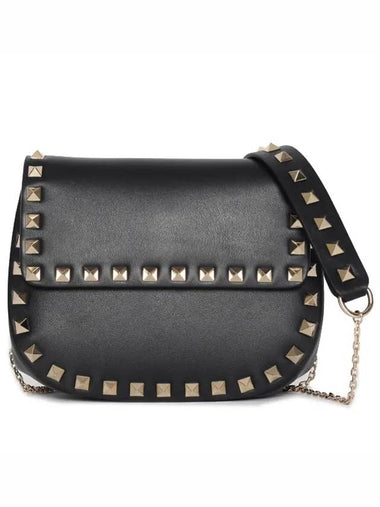 Women's Mini Chain Shoulder Bag Black - VALENTINO - BALAAN 1