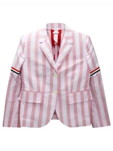 High armhole RWB arm banding striped jacket - THOM BROWNE - BALAAN 1