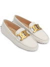 Women's Kate  Gommino Driving Shoes Off White - TOD'S - BALAAN 4