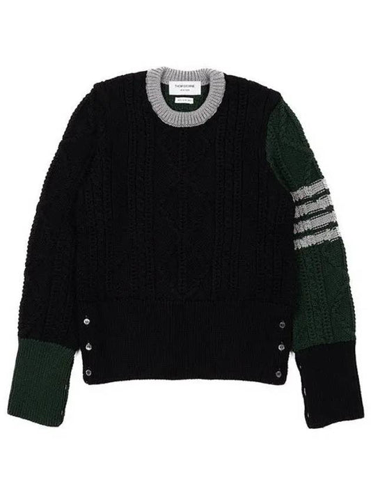 Fun Mix Cable Knit Top - THOM BROWNE - BALAAN 2