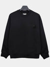 Overfit Wave Graphic Back Logo Sweatshirt Black - WOOYOUNGMI - BALAAN 3