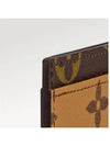 Monogram Reverse Canvas Card Wallet Brown - LOUIS VUITTON - BALAAN 3