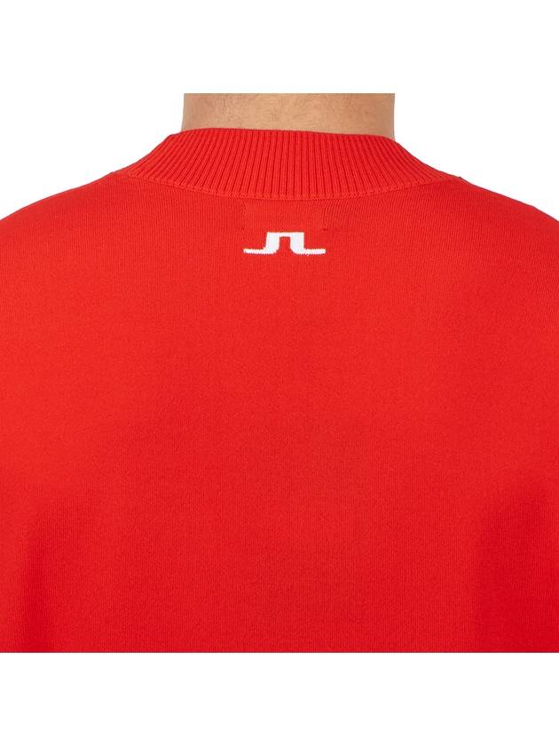 Golf Gus Crew Neck Knit Top Fiery Red - J.LINDEBERG - BALAAN 8