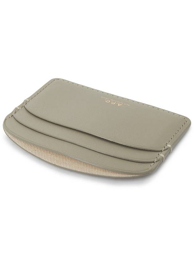 Demi Lune Card Wallet Green Taupe - A.P.C. - BALAAN 5