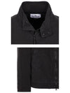 Tela Mock Neck Zip-up Jacket Black - STONE ISLAND - BALAAN 6