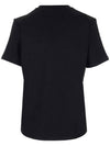 Brushed Logo Short Sleeve T-Shirt Black - MSGM - BALAAN 3