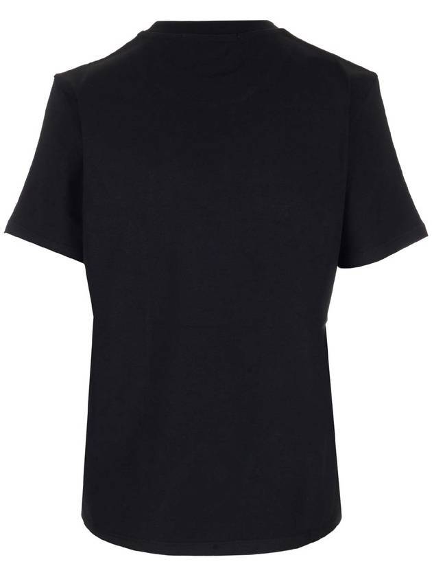 Brushed Logo Short Sleeve T-Shirt Black - MSGM - BALAAN 3