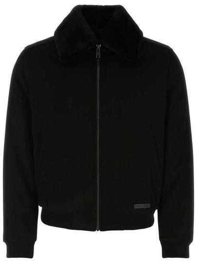 cashmere bomber jacket black - PRADA - BALAAN 2