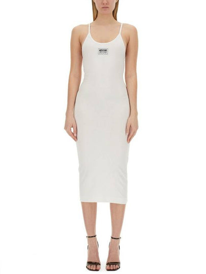 Midi Dress 04173259 0001 WHITE - MOSCHINO - BALAAN 2