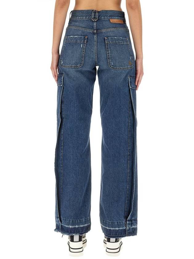 Denim Straight Pants 6D0182 3SPH334003 BLUE - STELLA MCCARTNEY - BALAAN 4