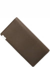 B-Cut Leather Two-Fold Long Wallet Brown - BURBERRY - BALAAN 2