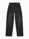 JEANS Women s High Rise Loose Fit Black Denim J225433 1BY - CALVIN KLEIN - BALAAN 2