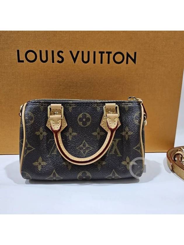 Nano Speedy Monogram Tote Bag Brown - LOUIS VUITTON - BALAAN 4