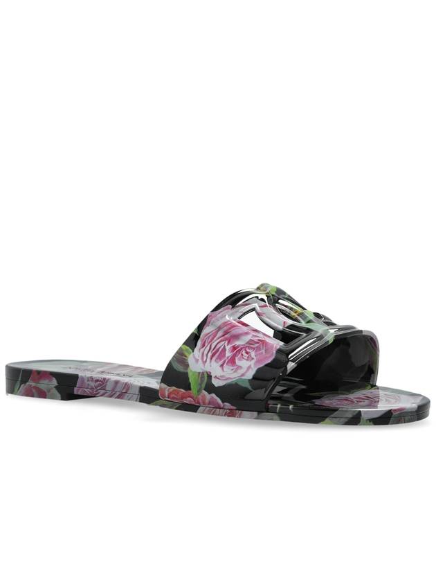 Dolce & Gabbana Slides With Logo, Women's, Multicolour - DOLCE&GABBANA - BALAAN 4