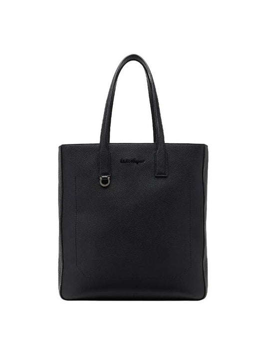 Salvatore logo tote bag black - SALVATORE FERRAGAMO - BALAAN.