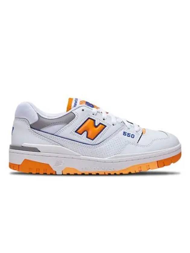 550 Low Top Sneakers White Vibrant Orange - NEW BALANCE - BALAAN 2